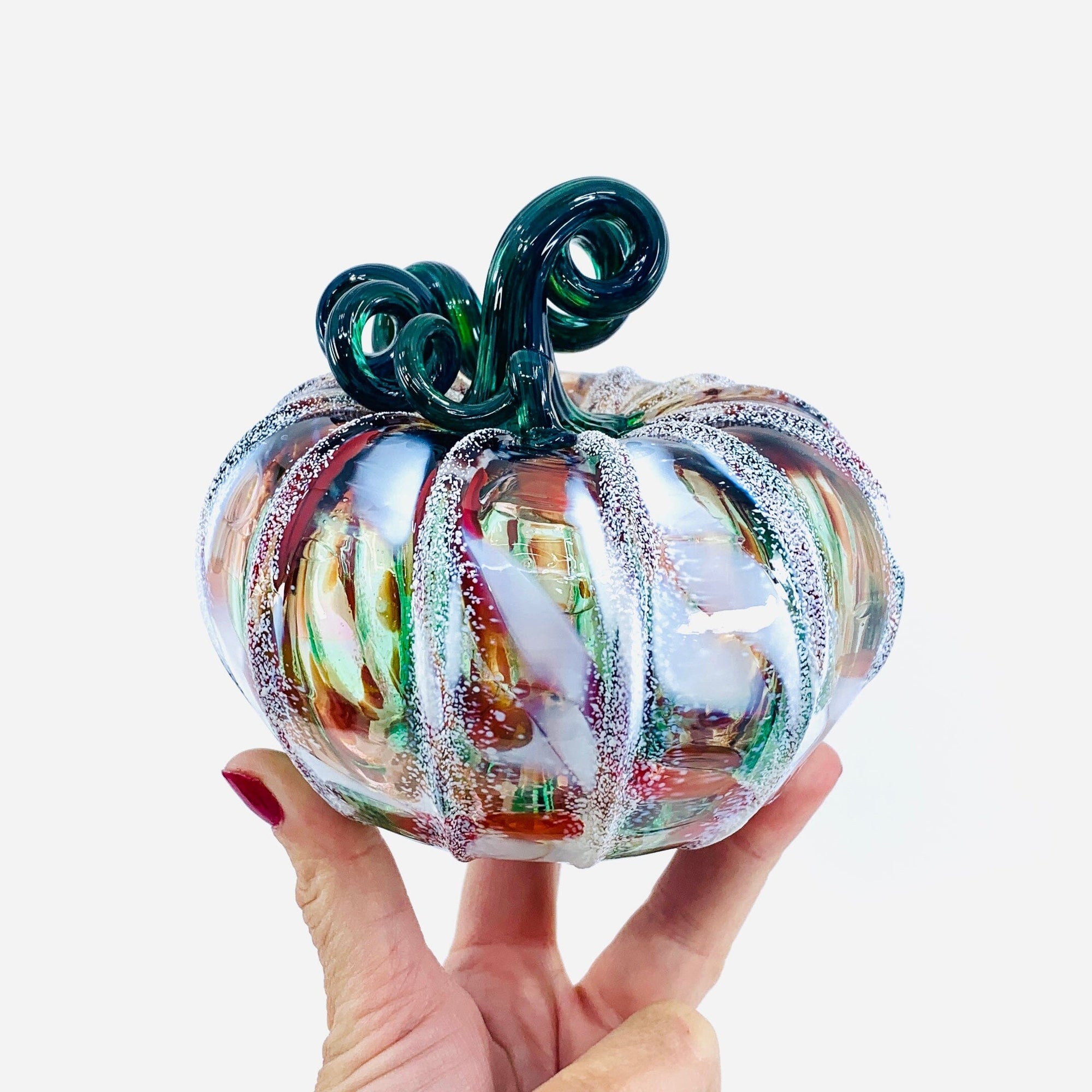 Daily Pumpkin 1939 Snowfall Squat Gabby Luke Adams Glass Blowing Studio 