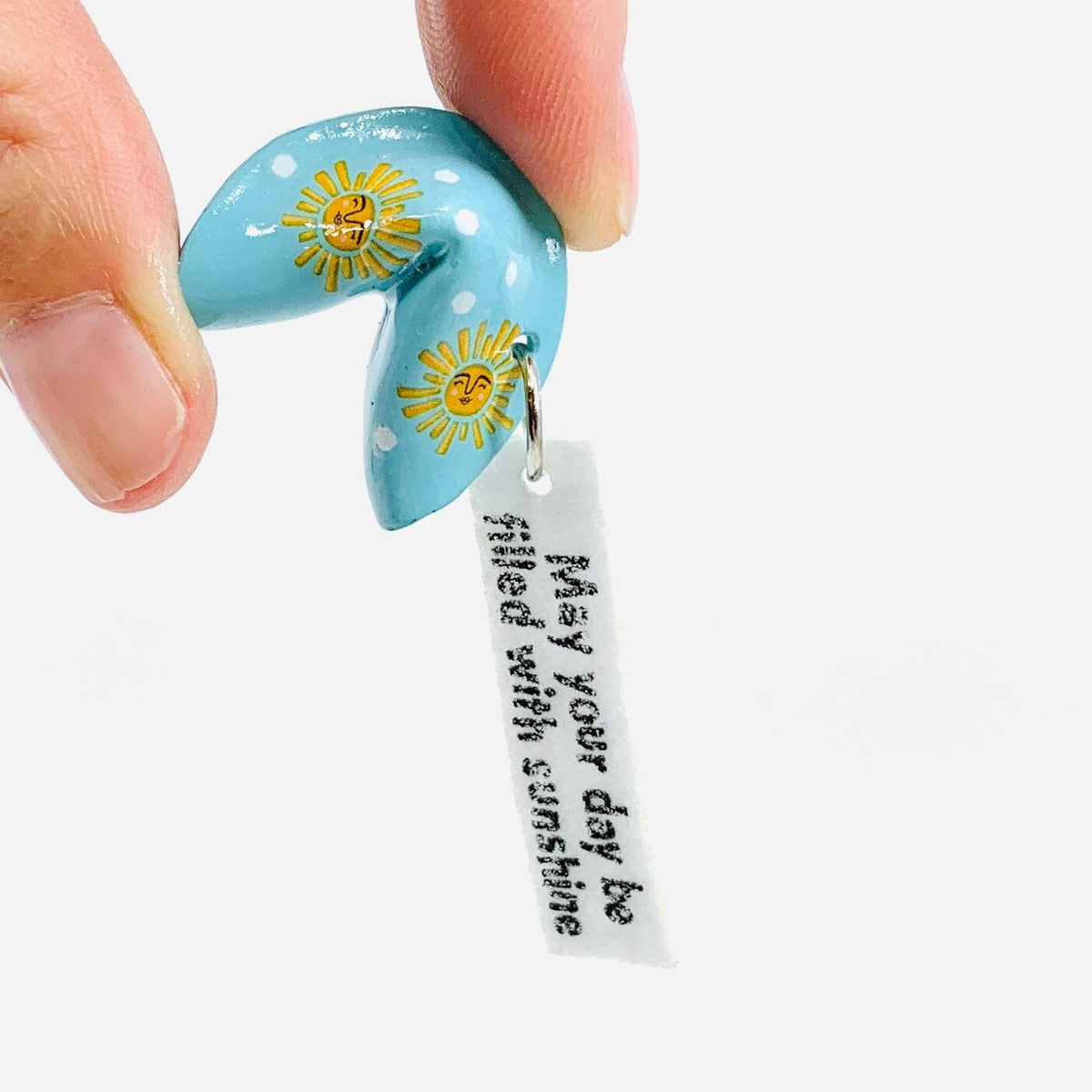Fortune Favours the Bold Charm - PT122 GANZ Sunshine Blue 