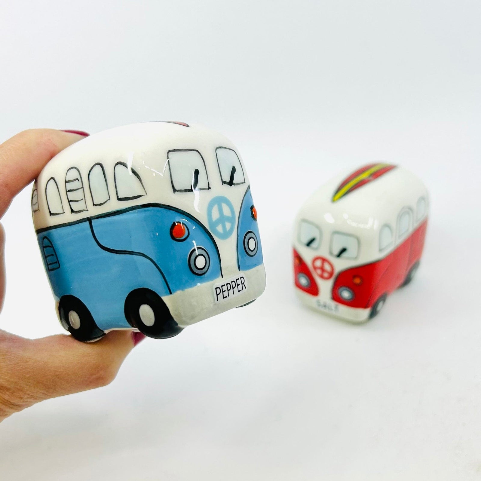 Surfer Van Salt and Pepper Shaker Chesapeake Bay 