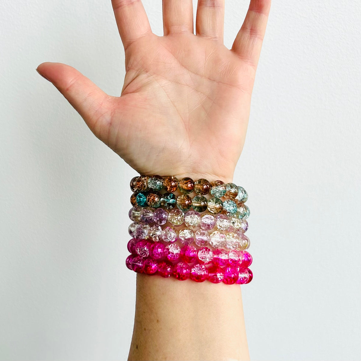 Crackle Glass Bracelets