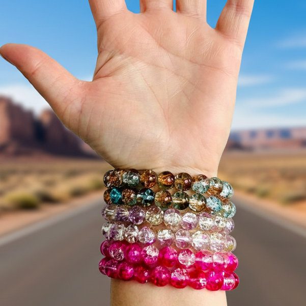 Crackle Glass Bracelets