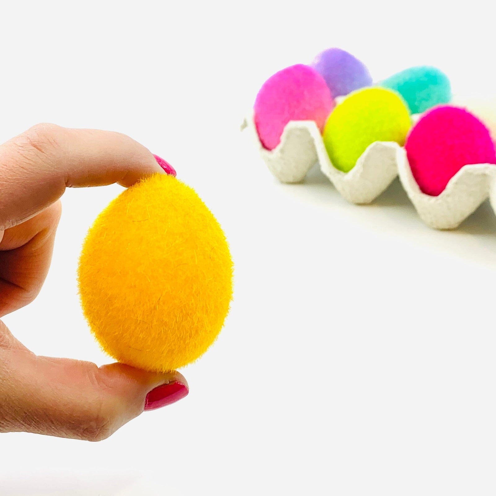 Flocked Egg, Orange Decor One Hundred 80 Degrees 