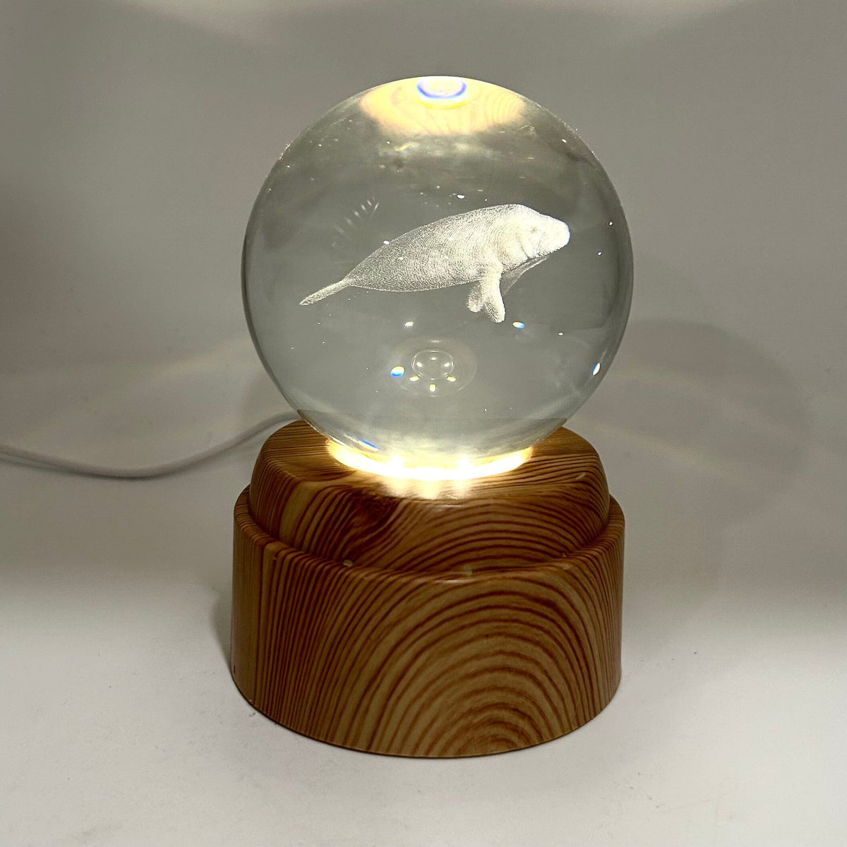 Manatee Rotating Crystal Ball Lamp CALLA PRODUCTS 
