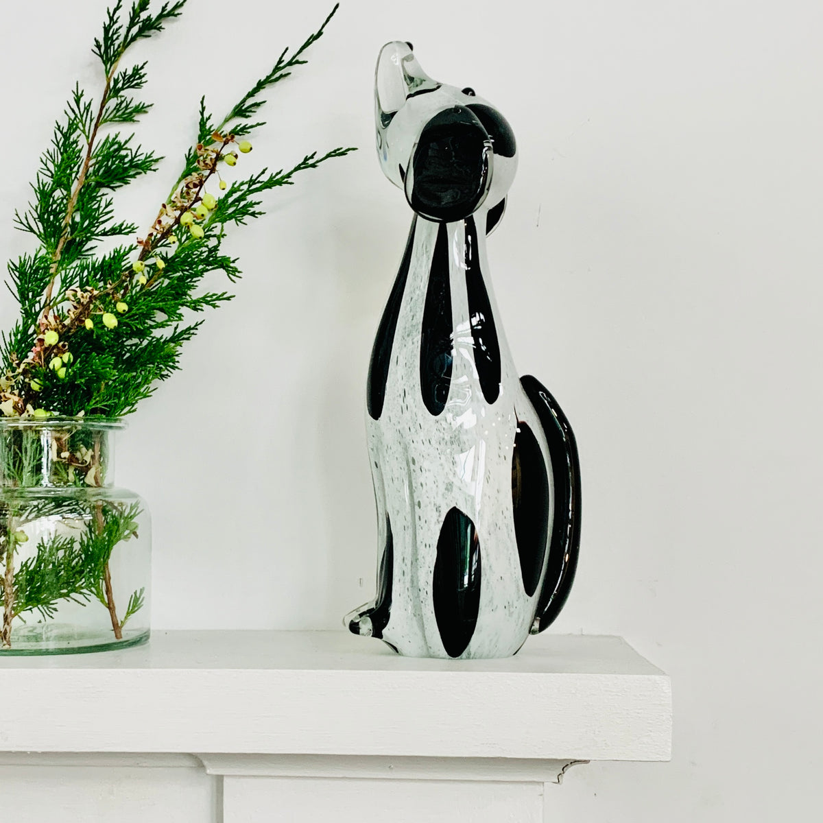 Glass Dalmatian Statue