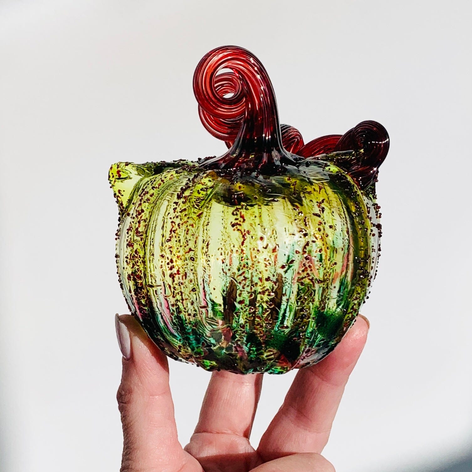Daily Catkin 1196 Daily Pumpkin Luke Adams Glass Blowing Studio 