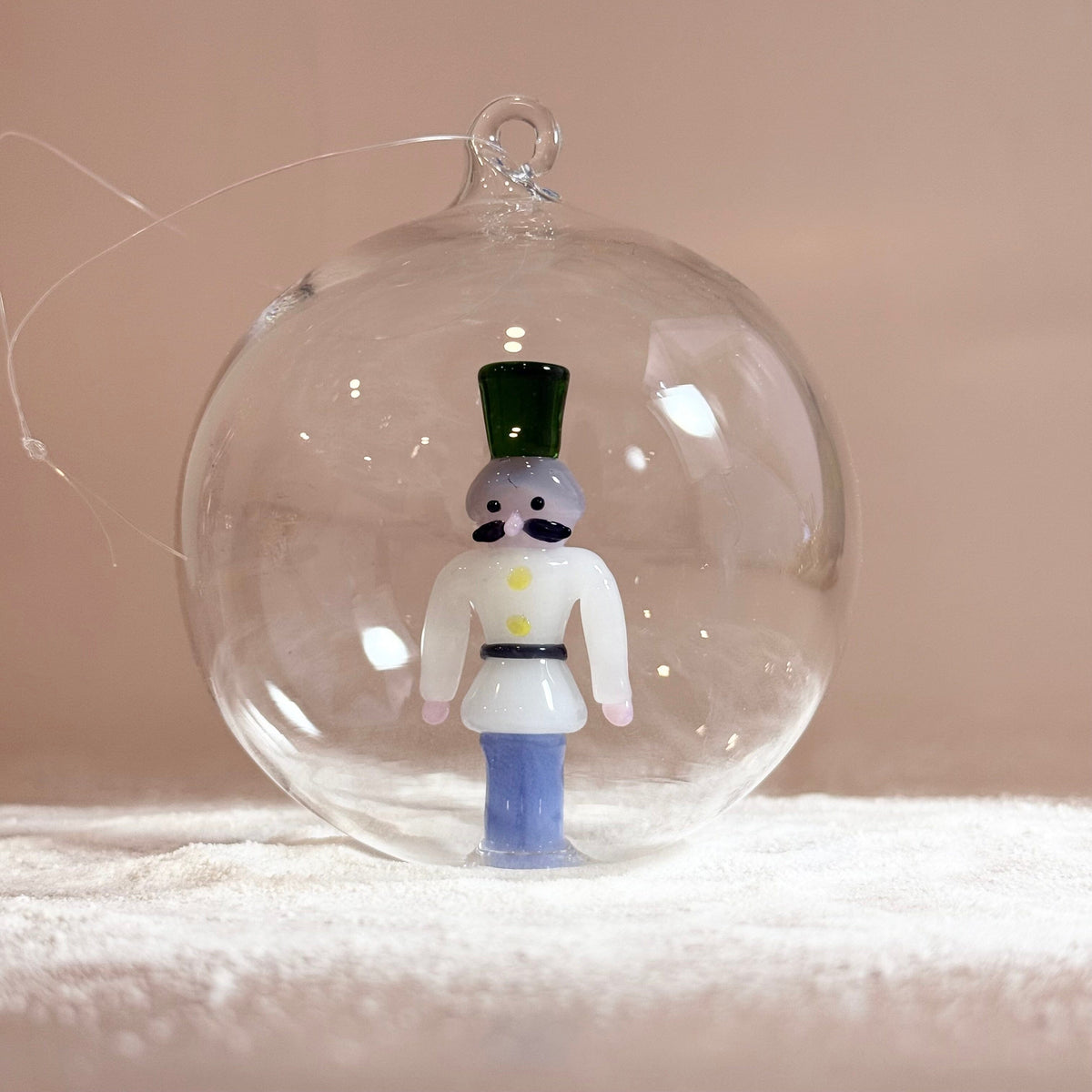 Glass Icon Ornament, Solider ICHENDORF 