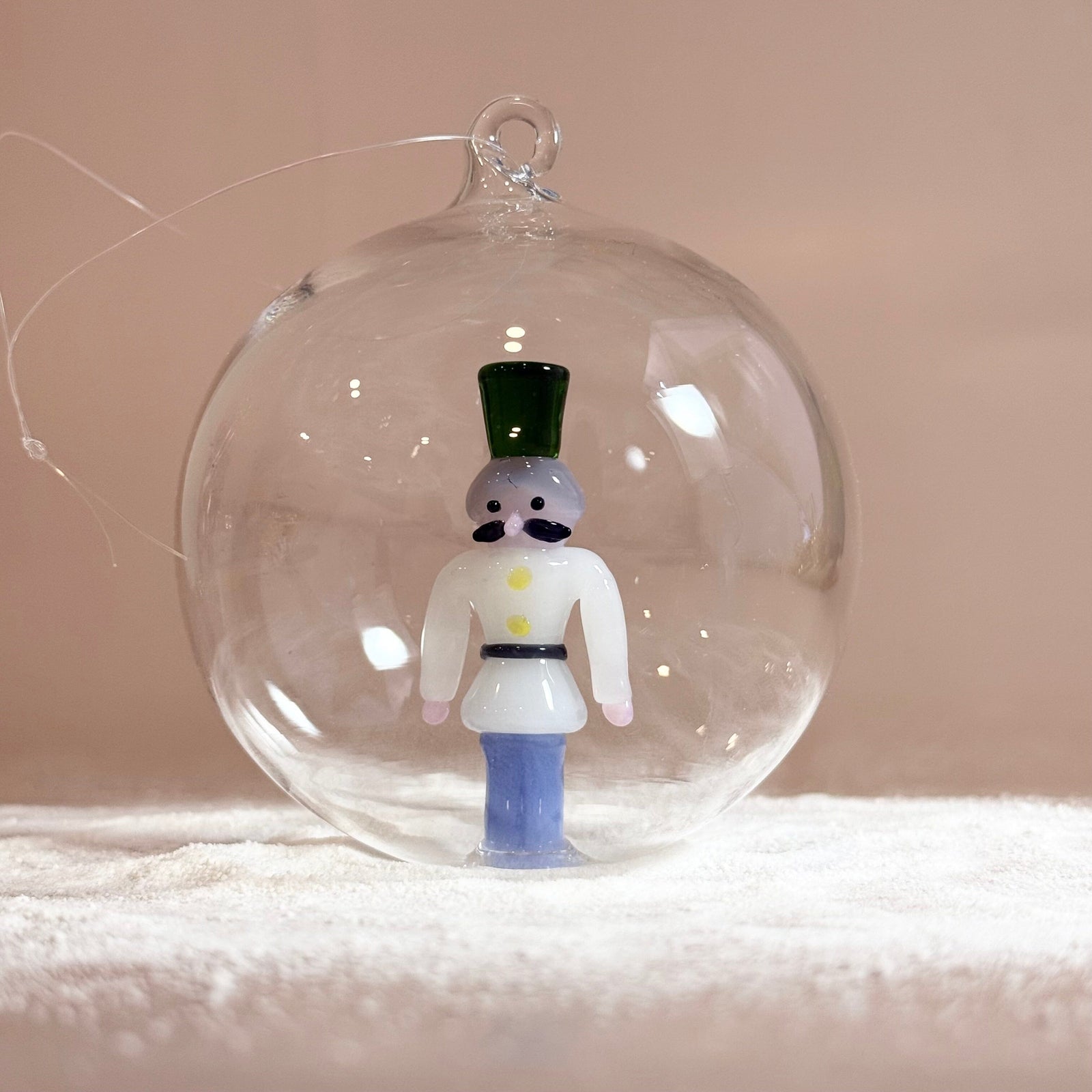 Glass Icon Ornament, Solider ICHENDORF 