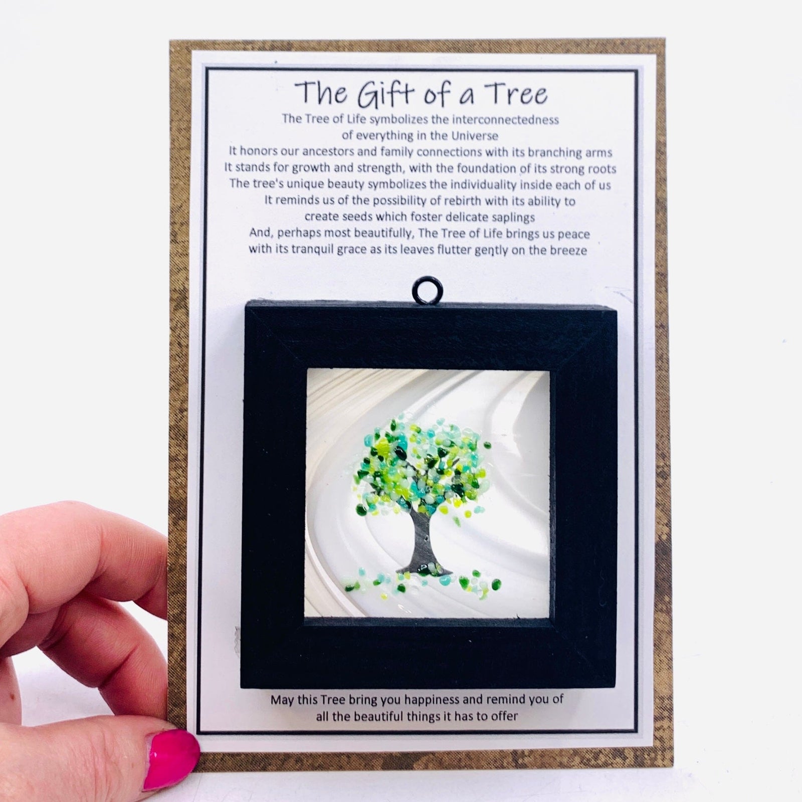 Fused Glass Tree of Life Shadow Box 181 Decor Glimmer Glass Gifts 