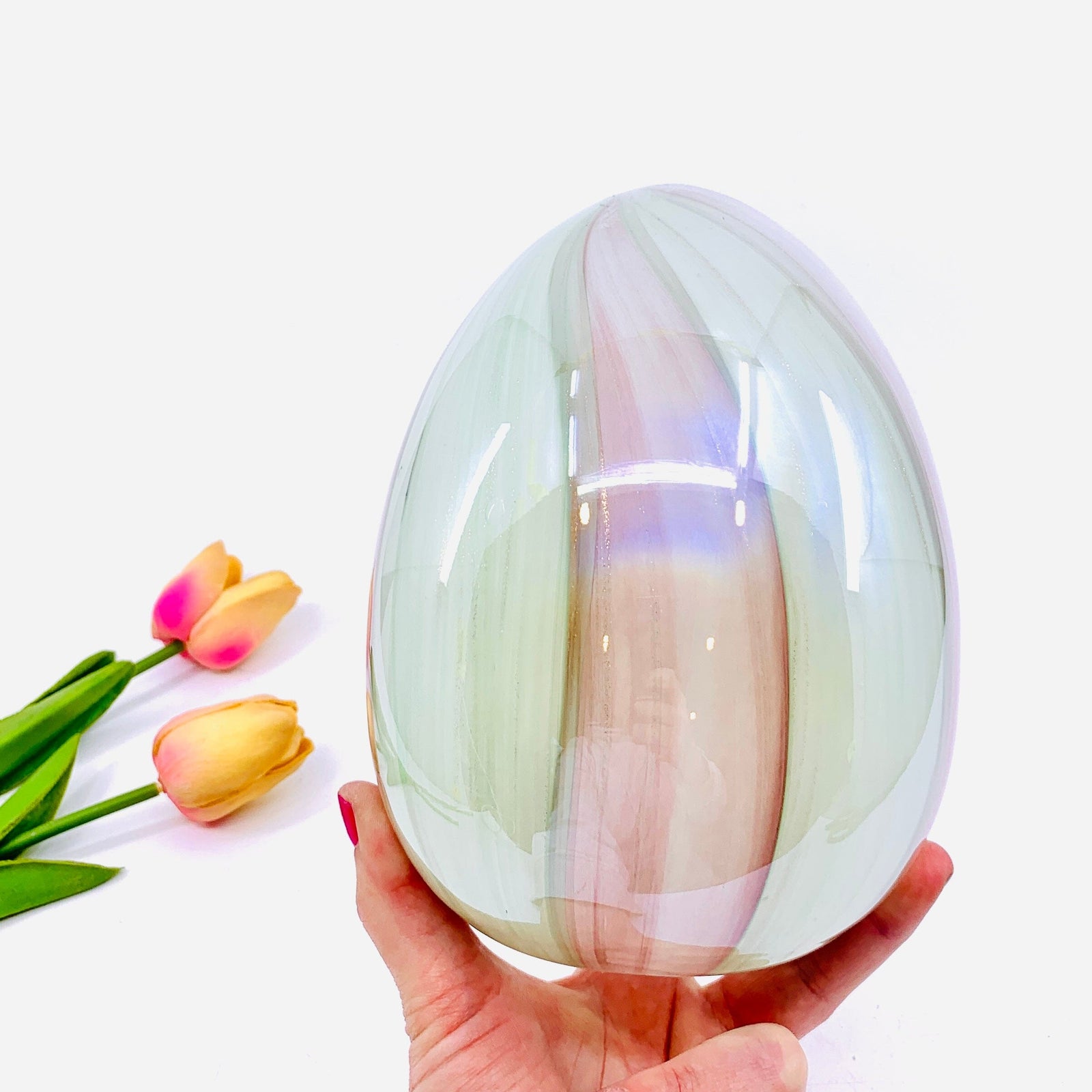 Shiny Egg Large, Pastel Swirl Contest 