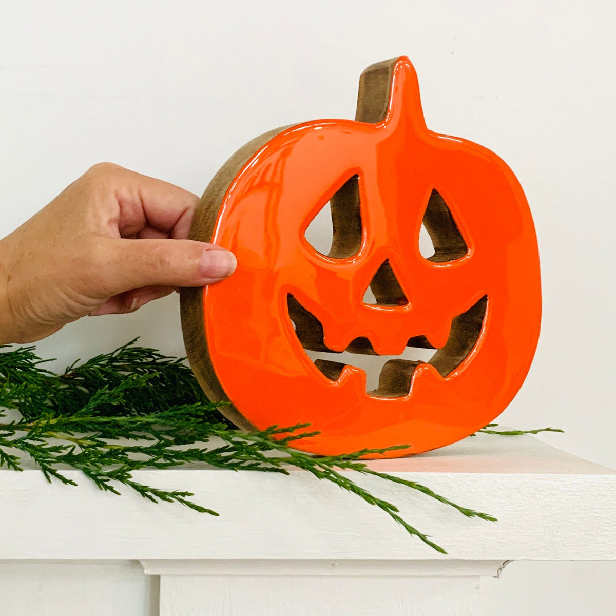 Wooden Jack-O-Lantern, Large KEL-TOY 
