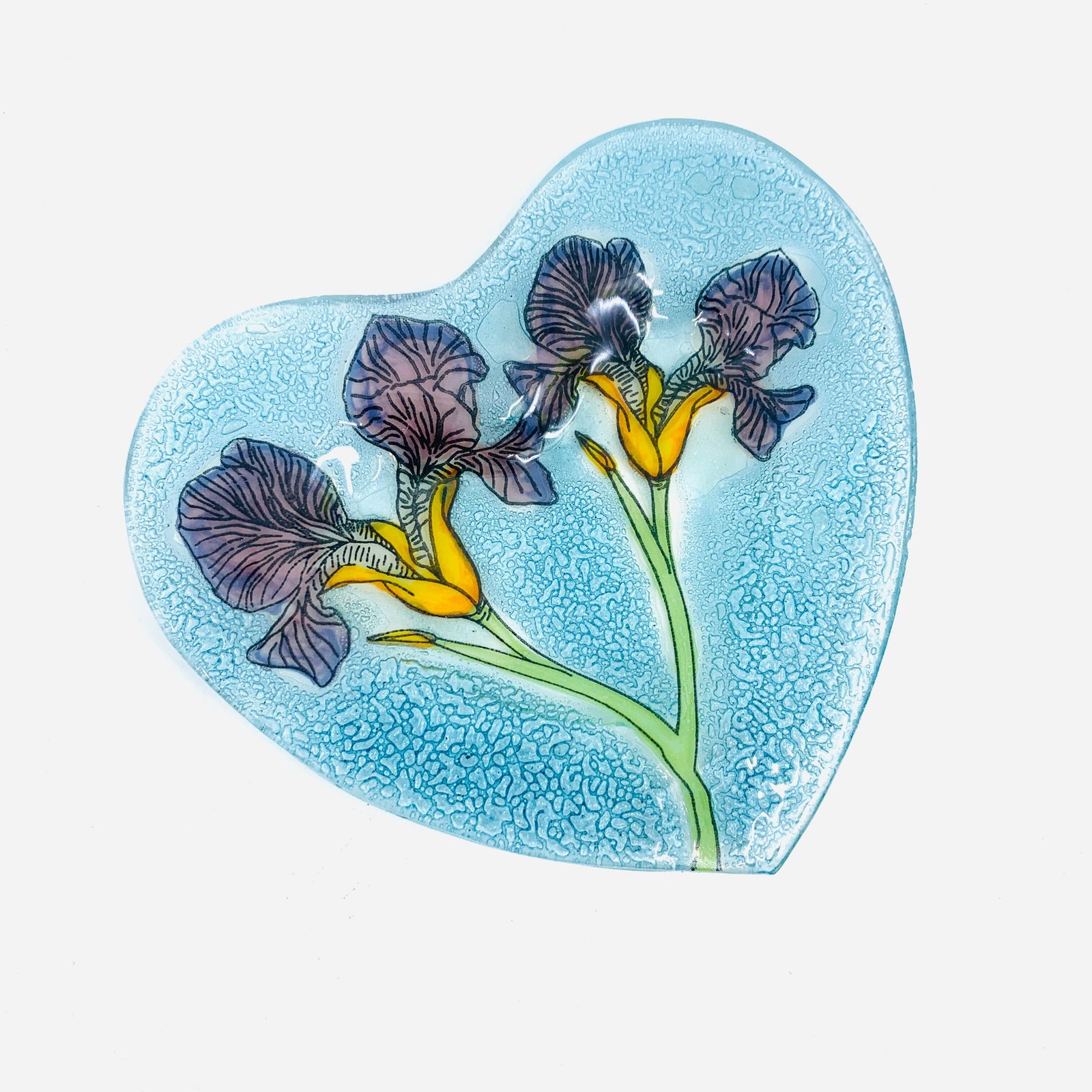 Fair Trade Heart Plate 10 - Iris Dishware Pam Peana 
