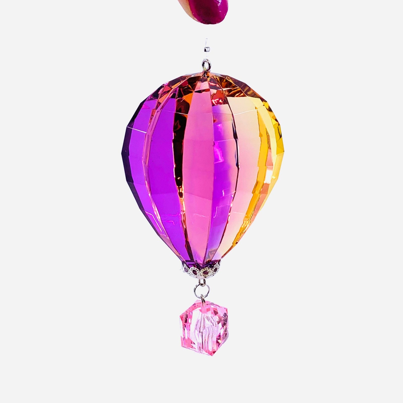 Hot Air Balloon Crystal Ornament, 1 Ornament GANZ 