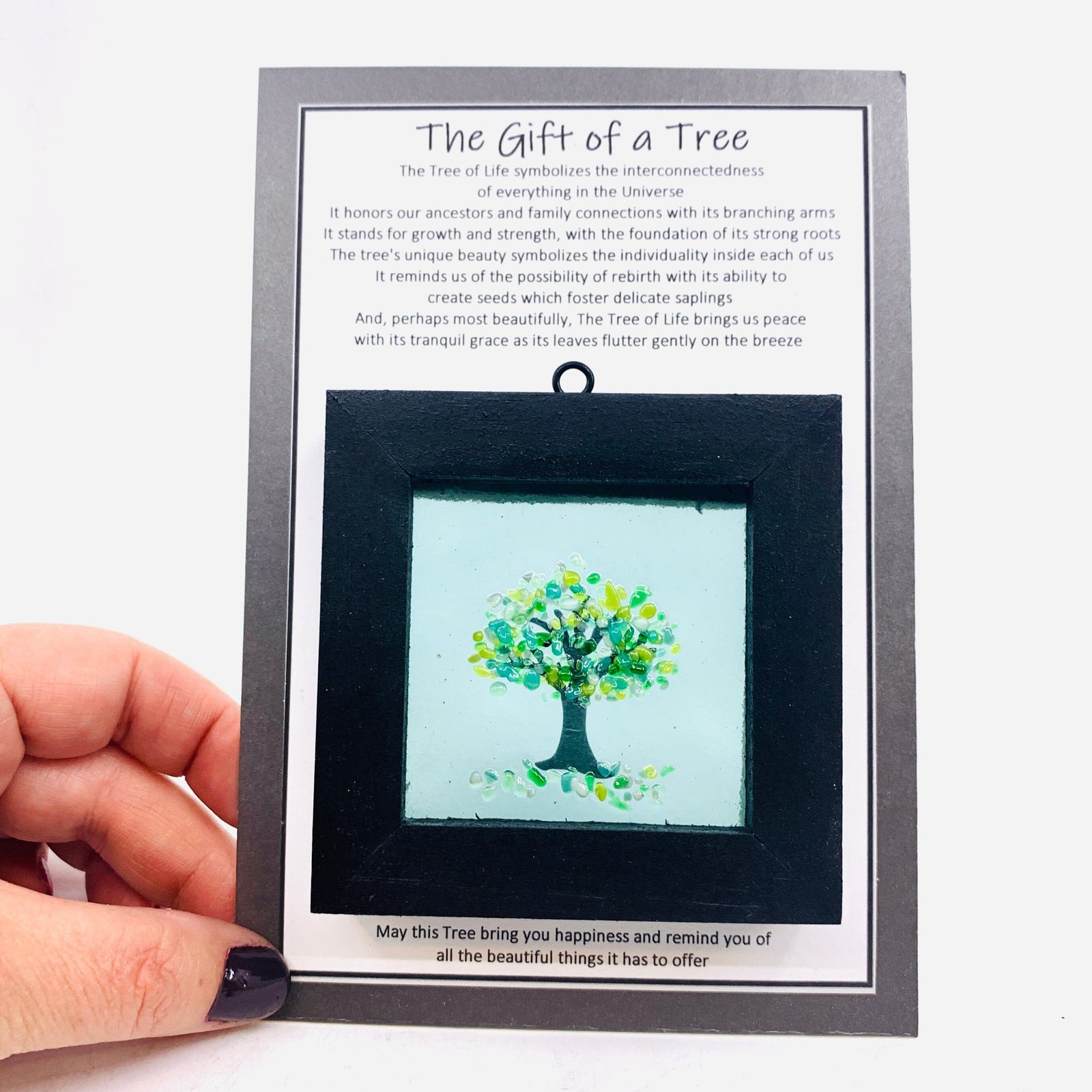 Fused Glass Tree of Life Shadow Box 61 Decor Glimmer Glass Gifts 