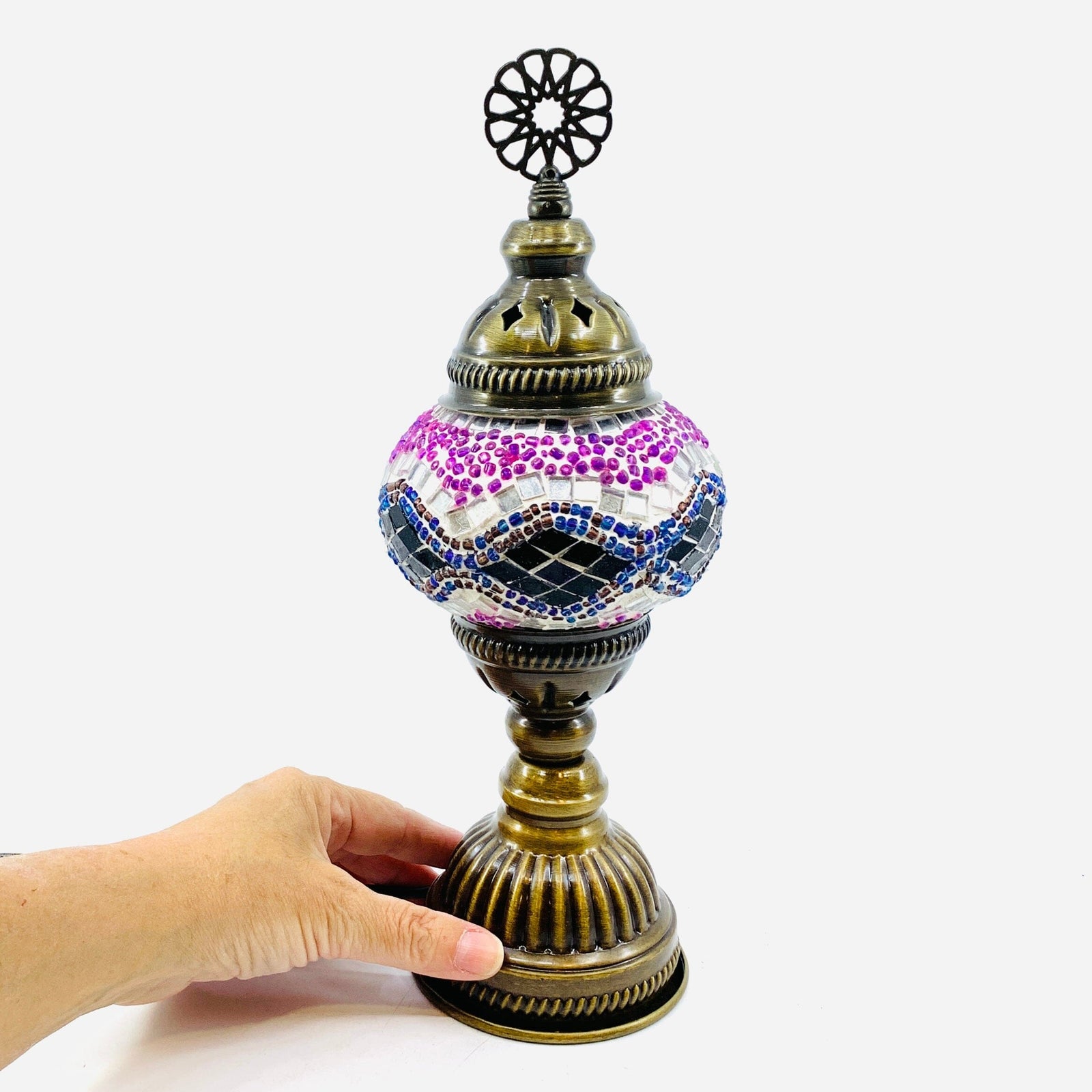 Turkish Mosaic Lamp, 10 Decor Natto USA 