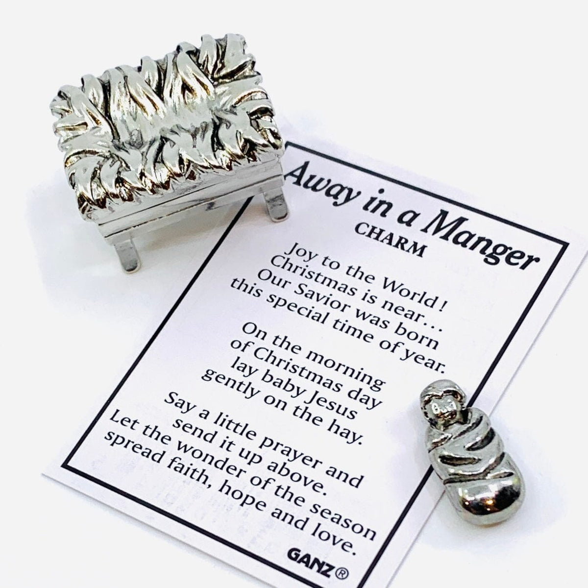 Away in a Manger Charm - PT 119 GANZ 