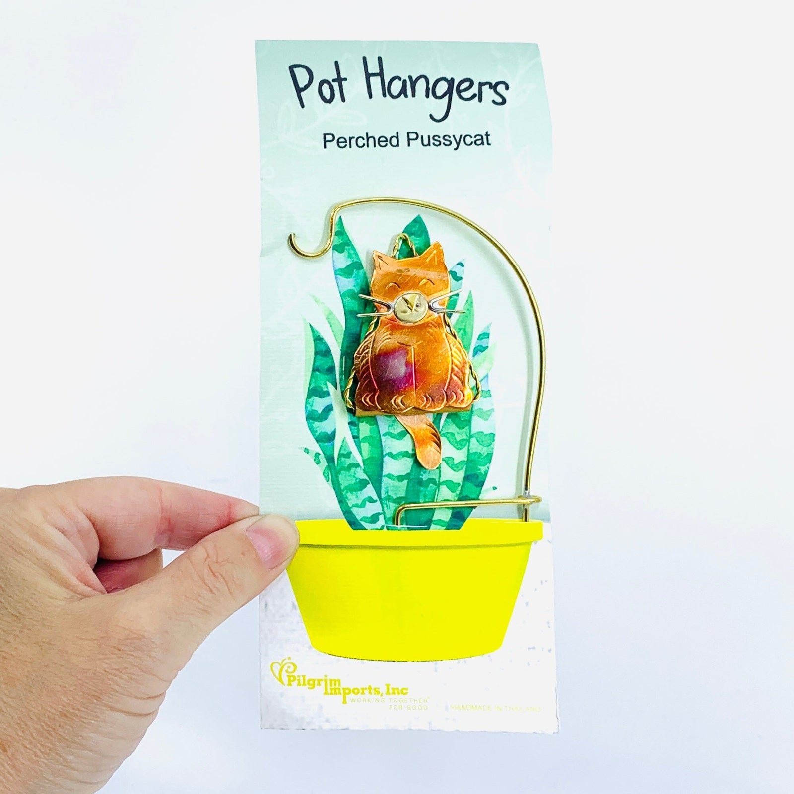 Plant Hangers 14, Perched Pussycat Miniature Pilgrim Imports 