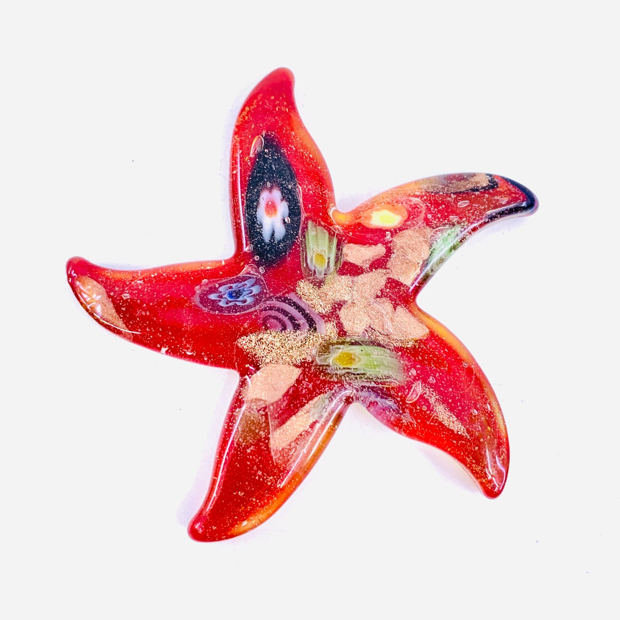 Pocket Glitter Starfish, Red Miniature gift essentials 