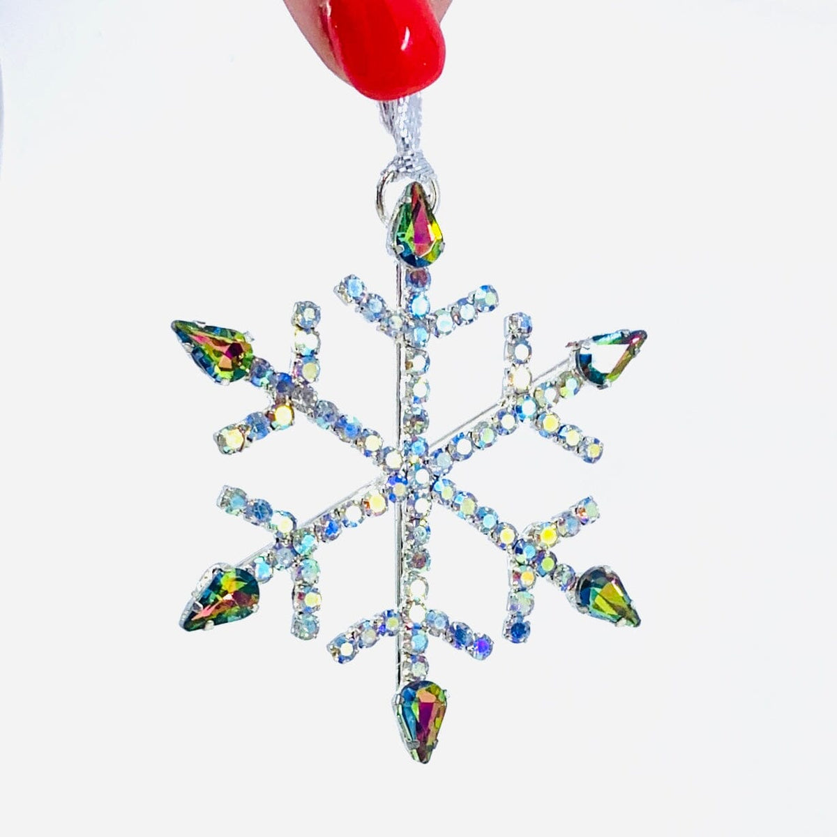 Jewel Rhinestone Snowflake Ornament, Small Oak Street 