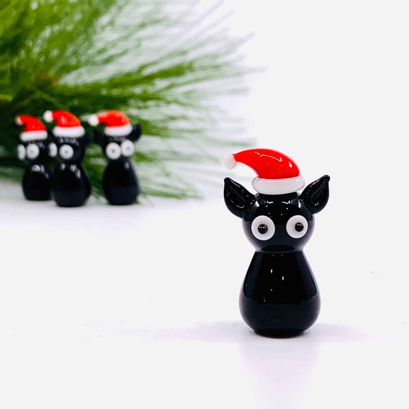 Glass Mama Santa Cat 227 Miniature Alex 