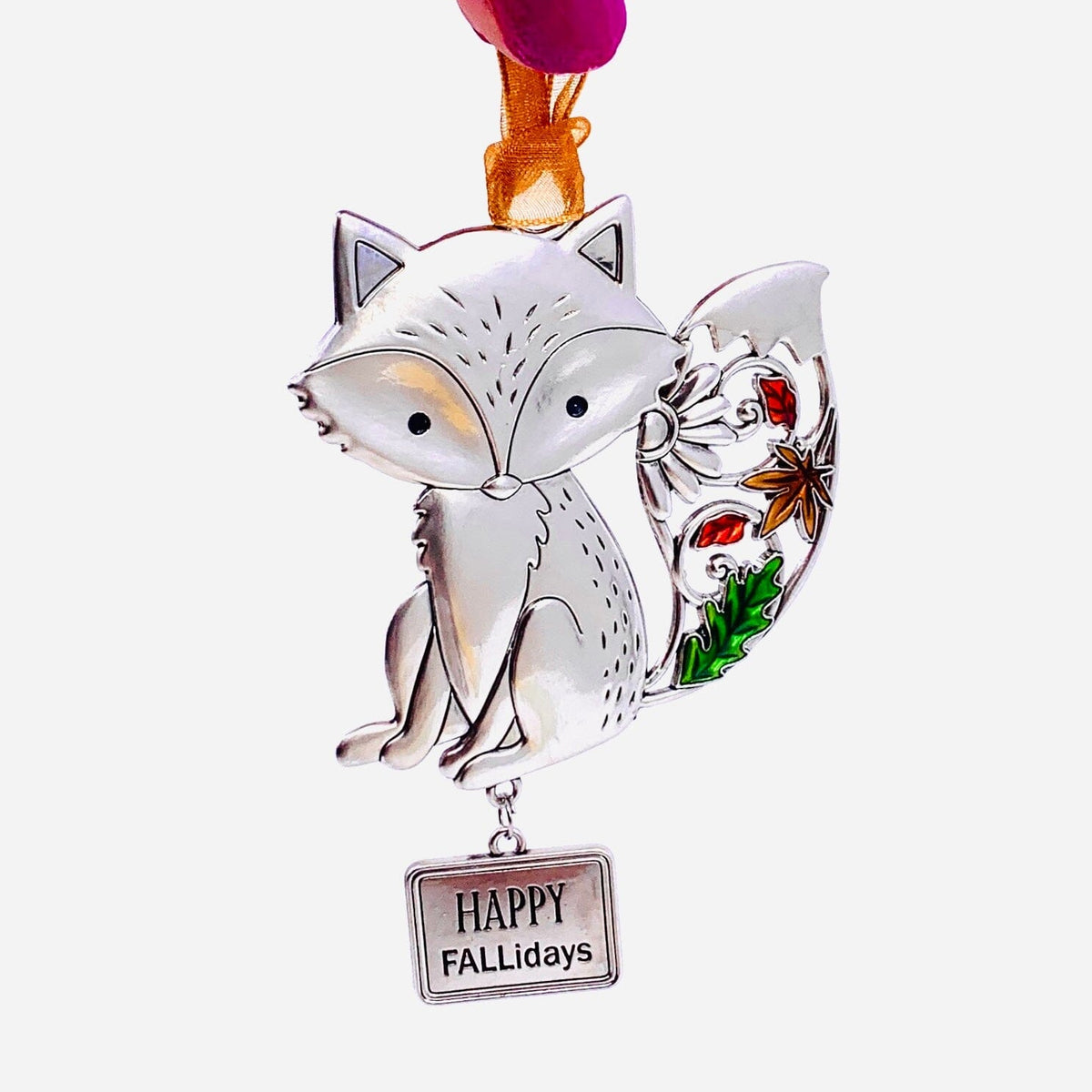 Enameled Fall Blessing's Ornament 4, Fox GANZ 