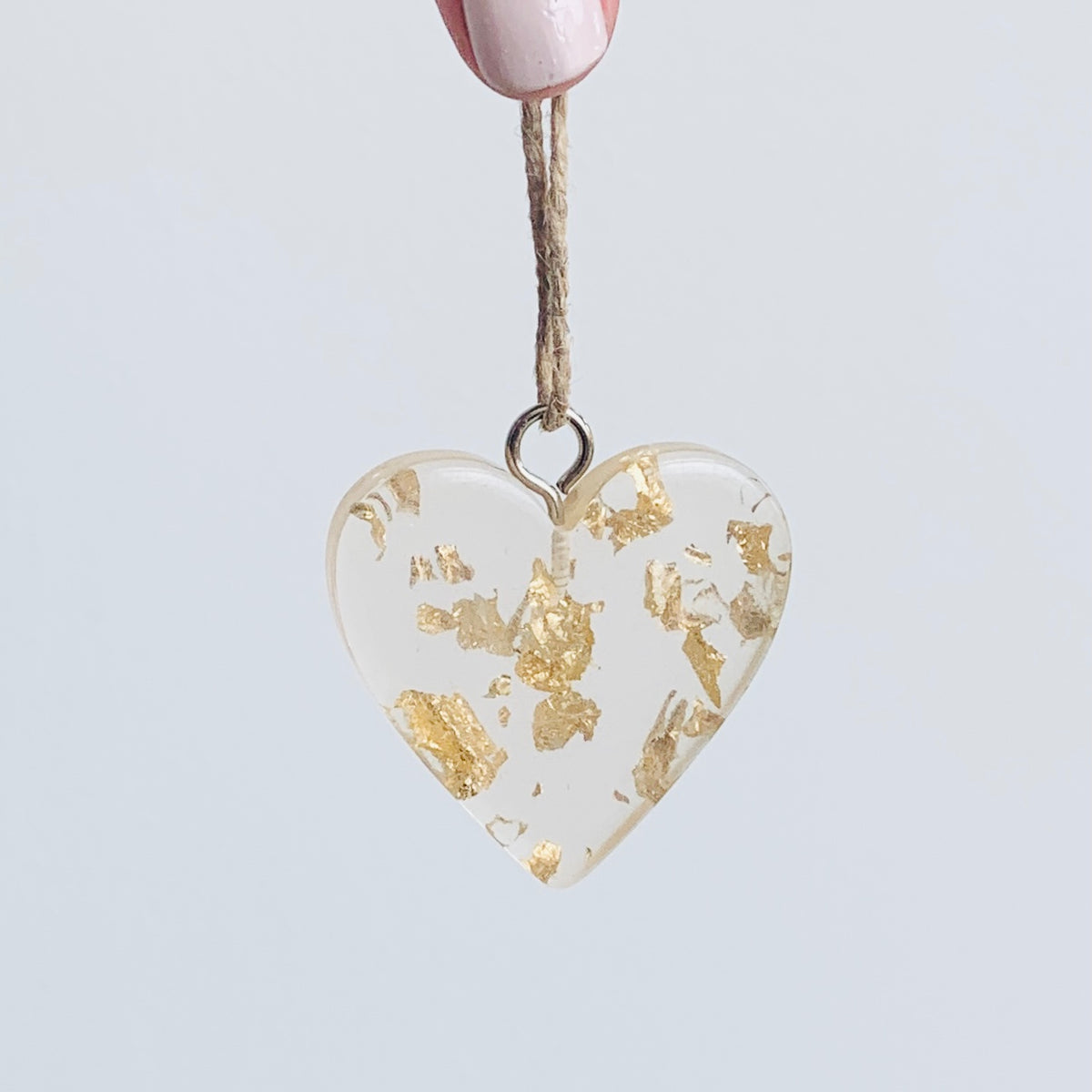 Gold Fleck Heart Ornament