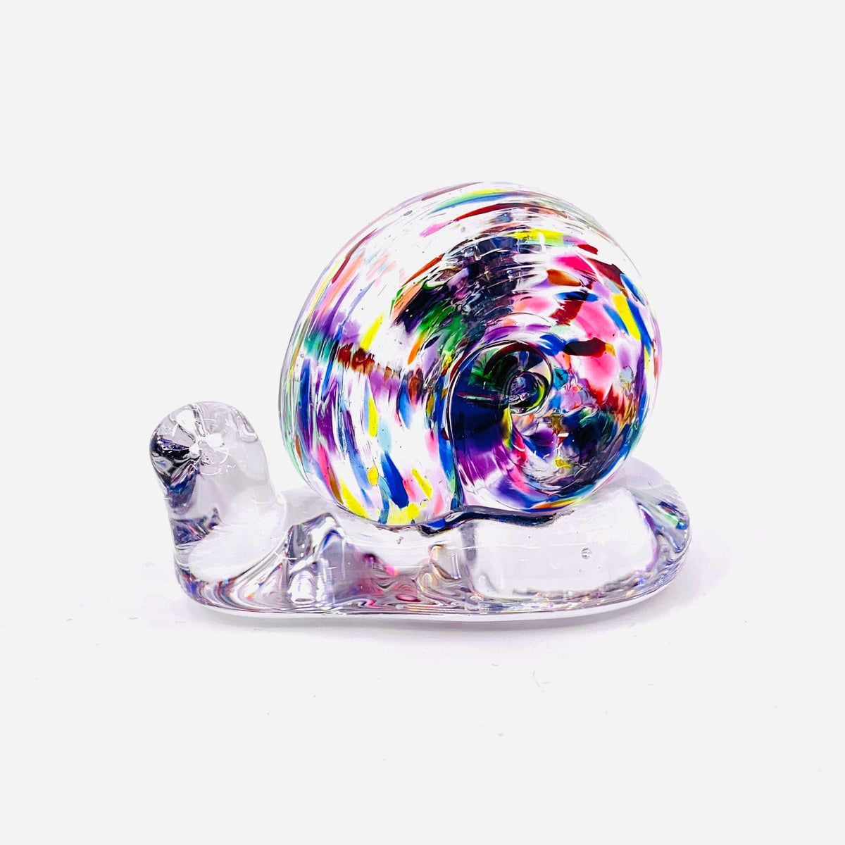 Glass Snail, Confetti Miniature Henrietta Glass 