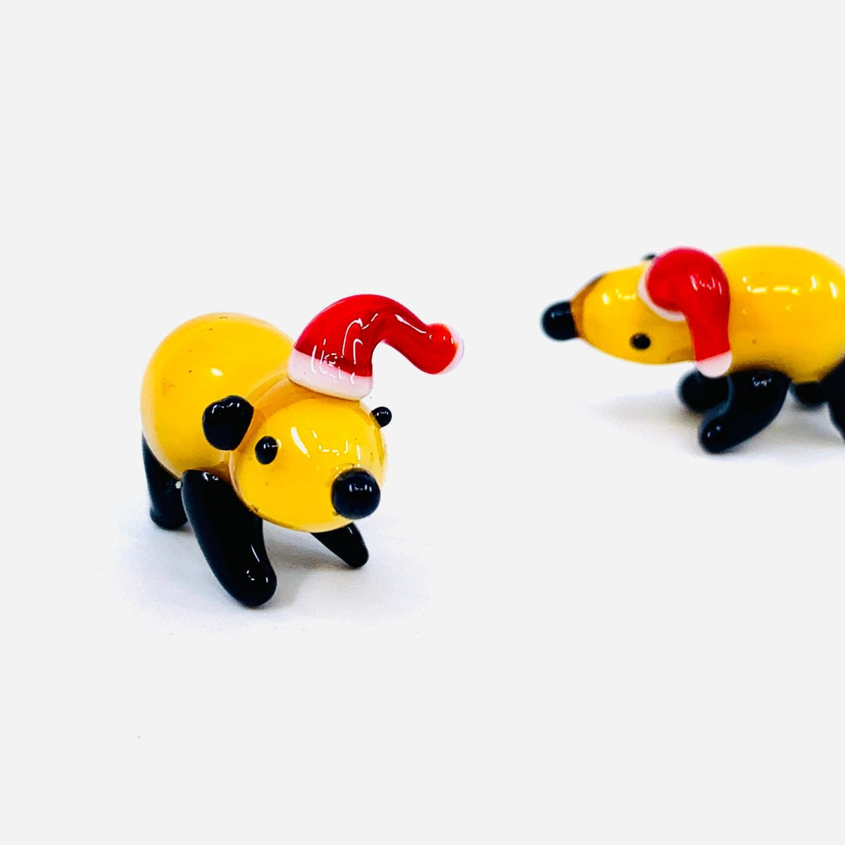 Glass Santa Hat Capybara Miniature Alex 