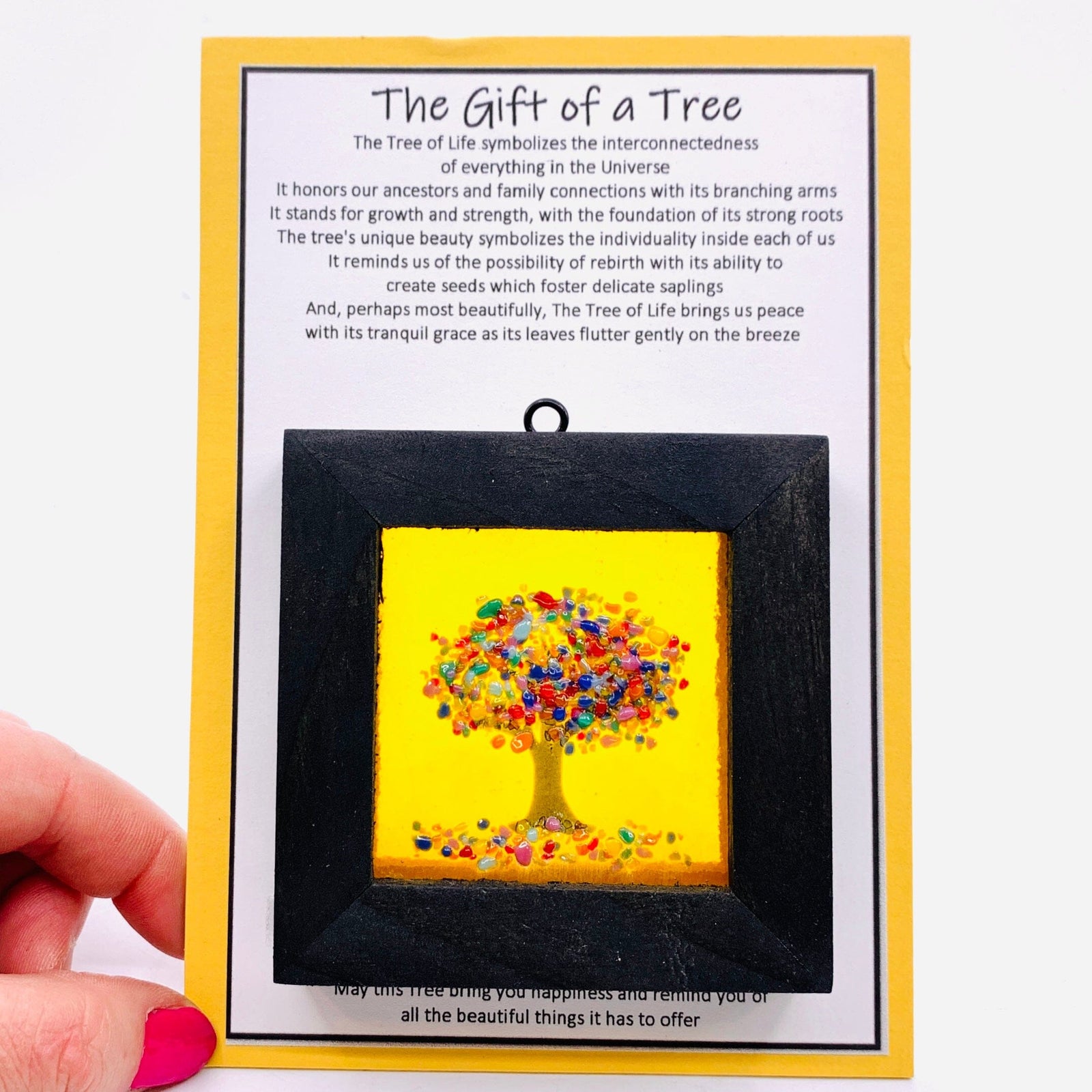 Fused Glass Tree of Life Shadow Box 58 Decor Glimmer Glass Gifts 