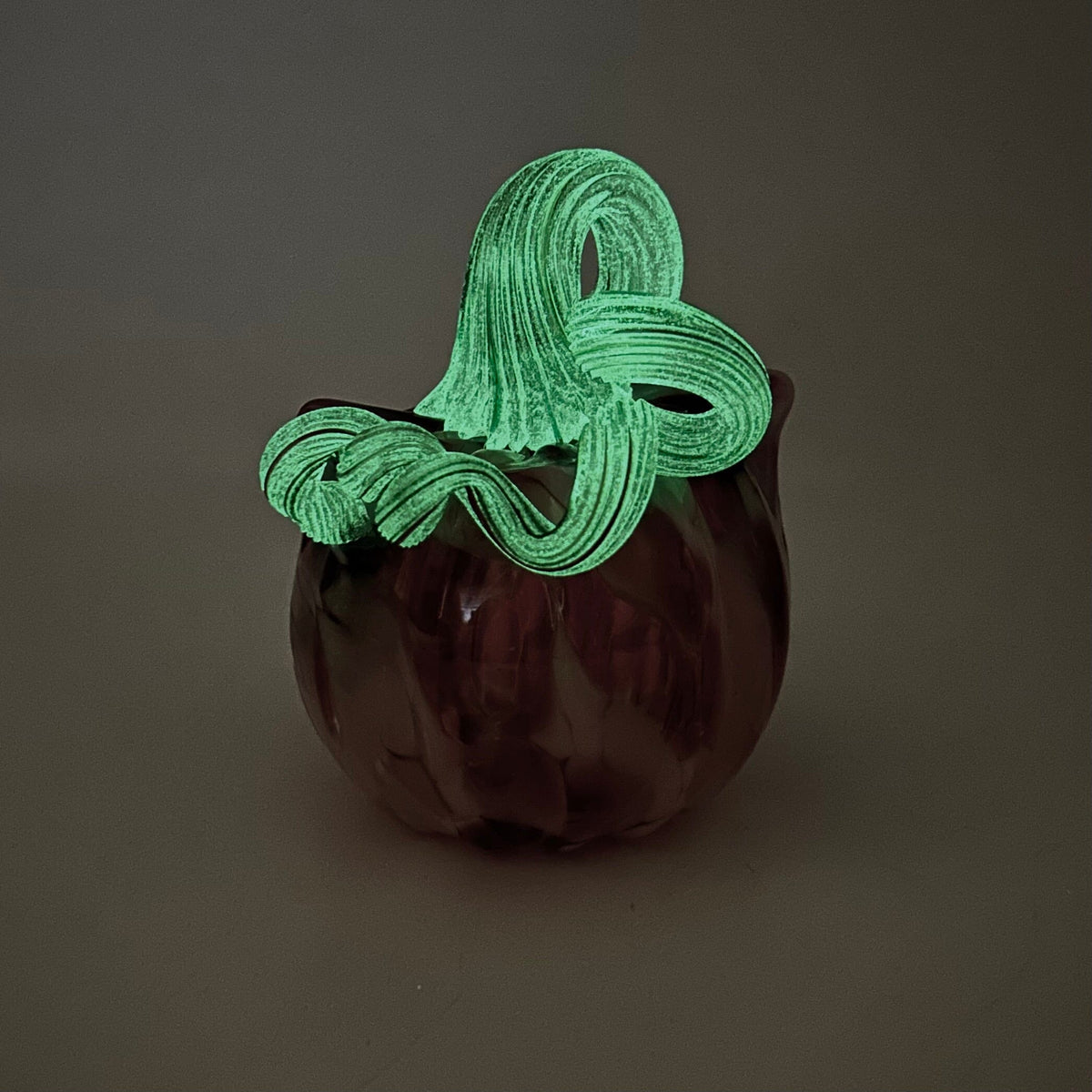 Glow Catkin 1203 Daily Pumpkin Luke Adams Glass Blowing Studio 