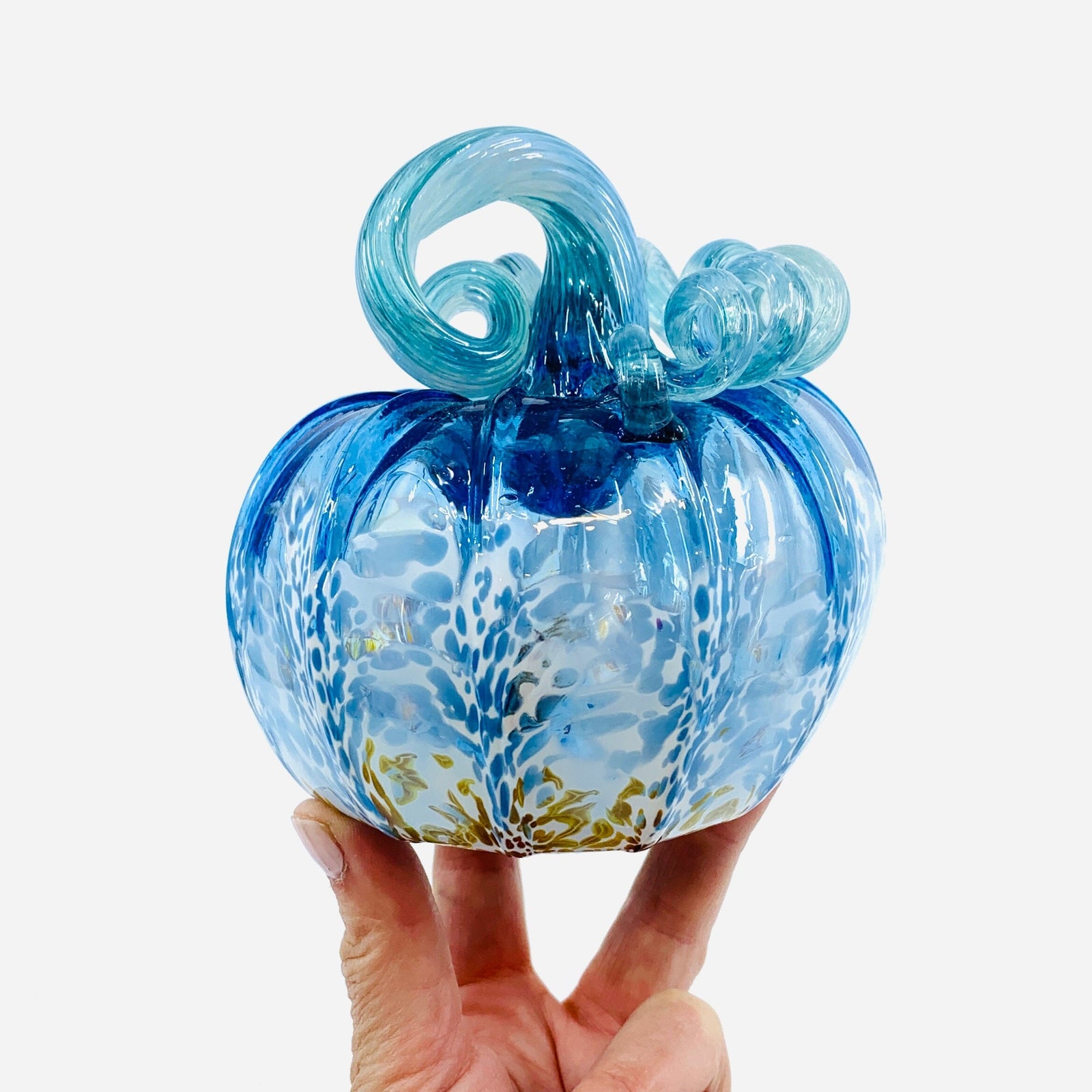 Daily Pumpkin 887 “Oops” Squat Gabby Luke Adams Glass Blowing Studio 