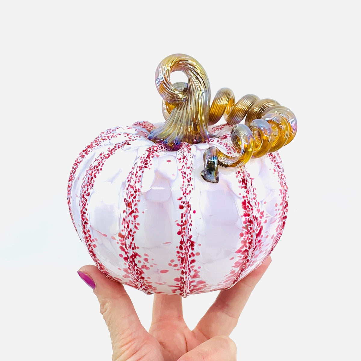 Daily Pumpkin 2767 Sweetheart Squat Gabby Luke Adams Glass Blowing Studio 