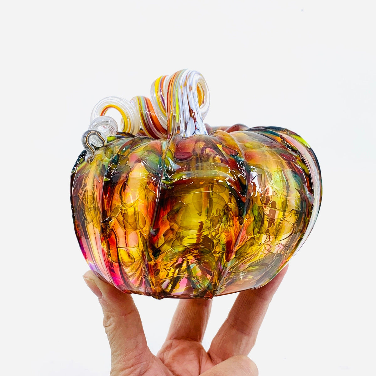 Daily Pumpkin 1750 Oops Squat Gabby Luke Adams Glass Blowing Studio 