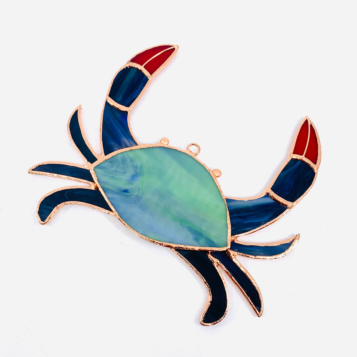 Stained Glass Suncatcher, Crab