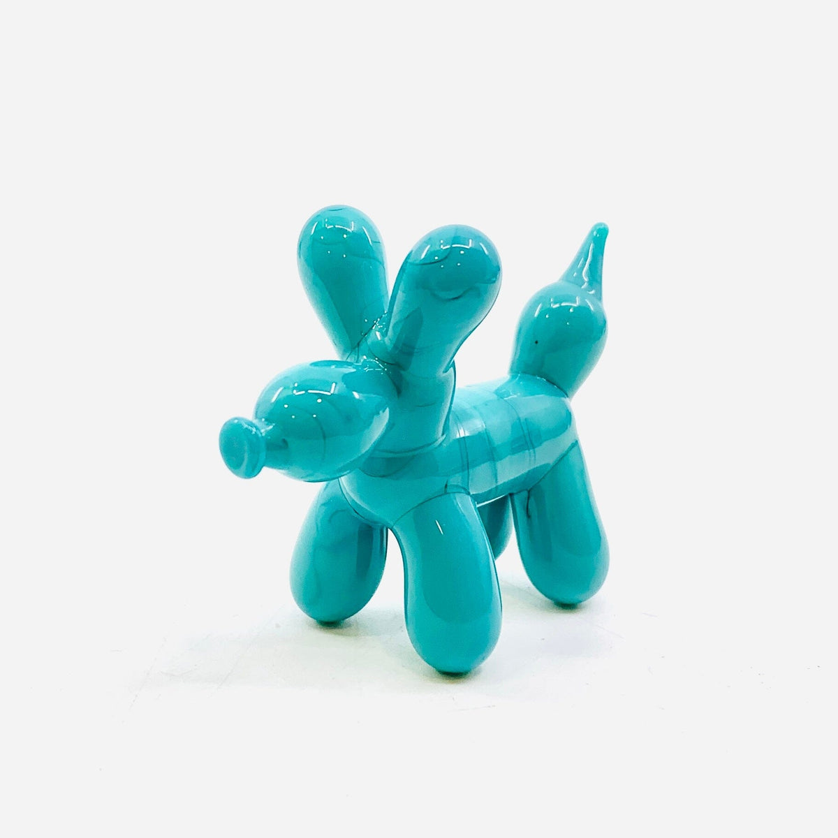 Balloon Dog Figurines Miniature Lyman Opaque Aqua 