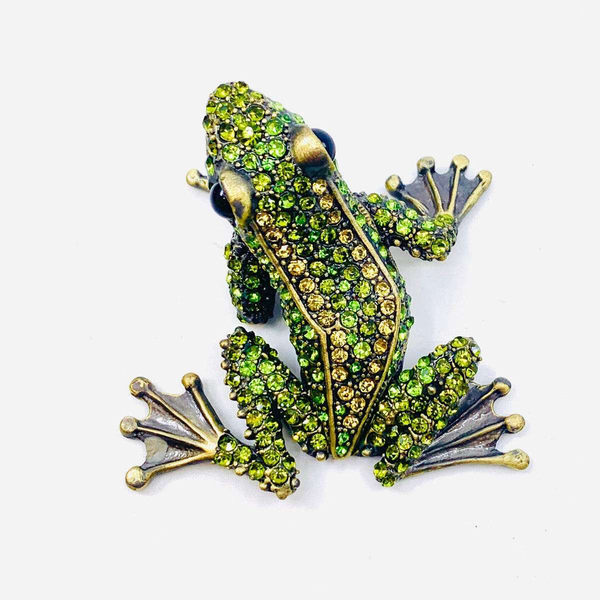 Bejeweled Enamel Trinket Box 31, Tree Frog Decor Kubla Craft 