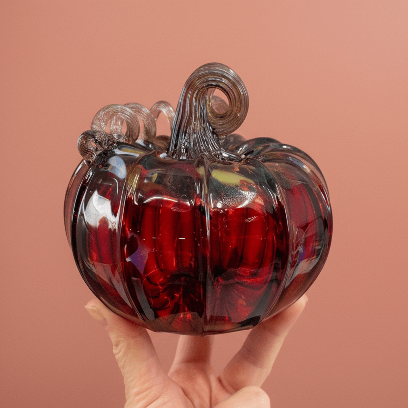 Daily Pumpkin 3190 Squat Gabby Luke Adams Glass Blowing Studio 