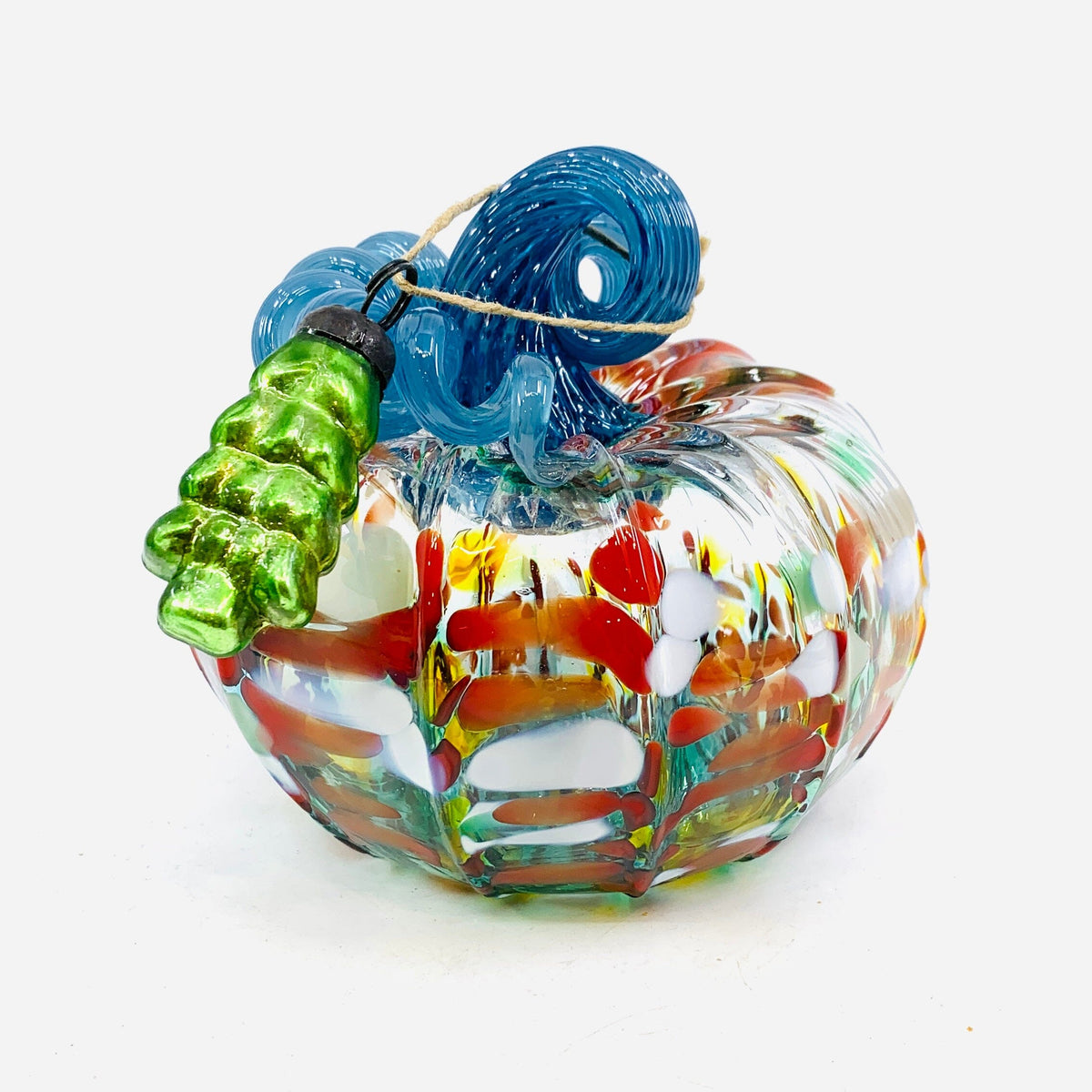 Daily Pumpkin 2151 Holiday Squat and Mercury Tree Ornament Gabby Luke Adams Glass Blowing Studio 