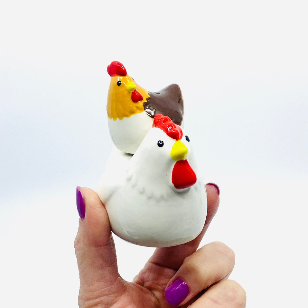 Chick and Hen Salt and Pepper Shakers Decor GANZ 