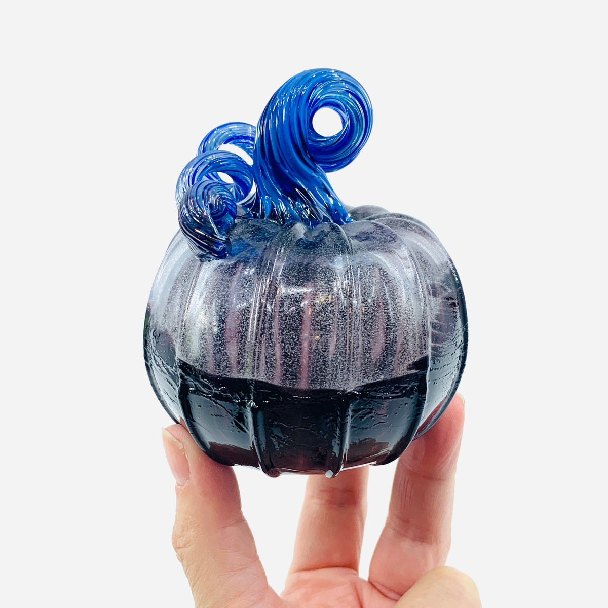 Daily Glow Pumpkin 3752 Mini Gabby Luke Adams Glass Blowing Studio 