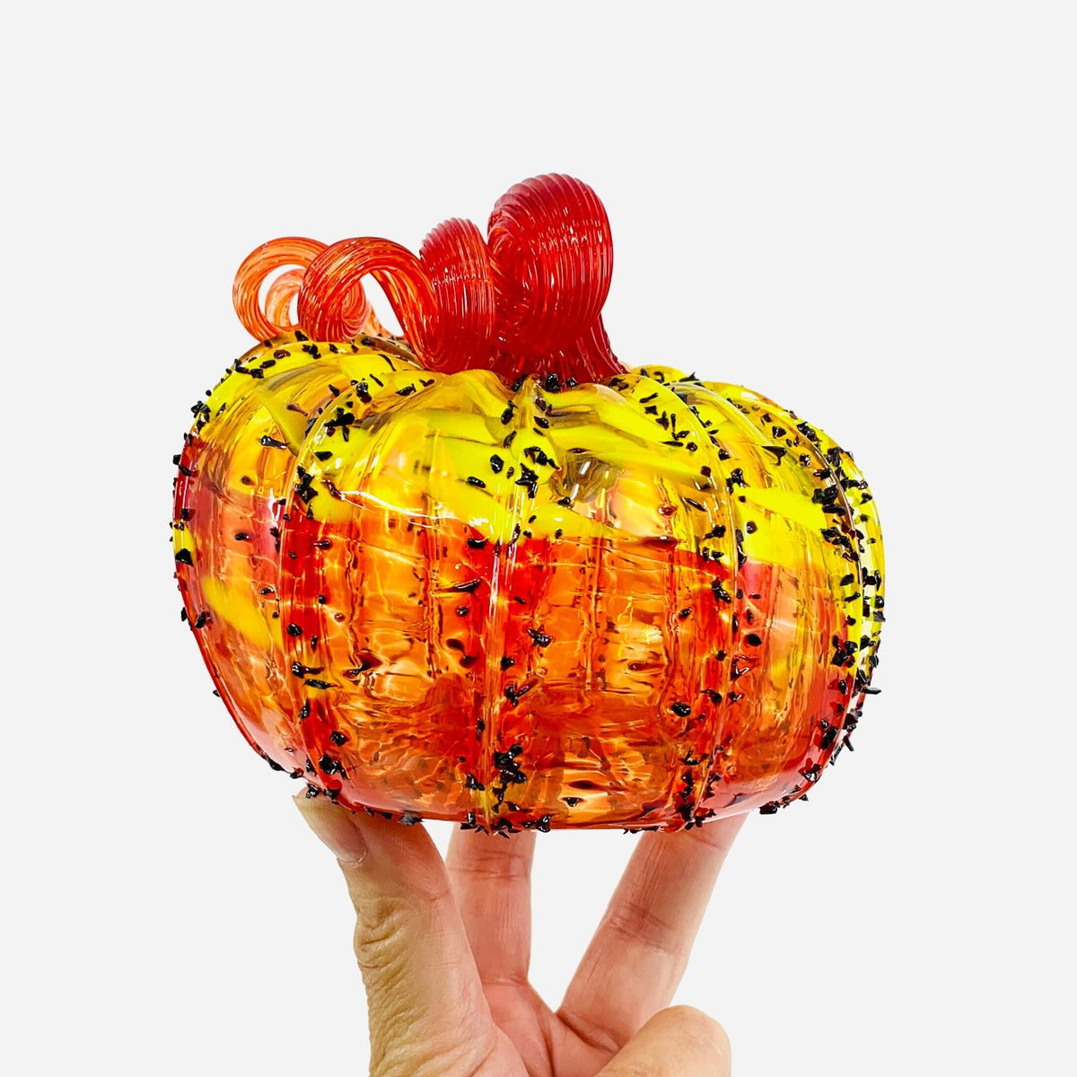Daily Pumpkin 2761 Oops Squat Gabby Luke Adams Glass Blowing Studio 