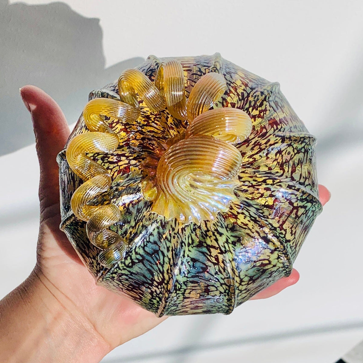 Best Pumpkin of The Day 3722 Fall Squat Gabby Luke Adams Glass Blowing Studio 