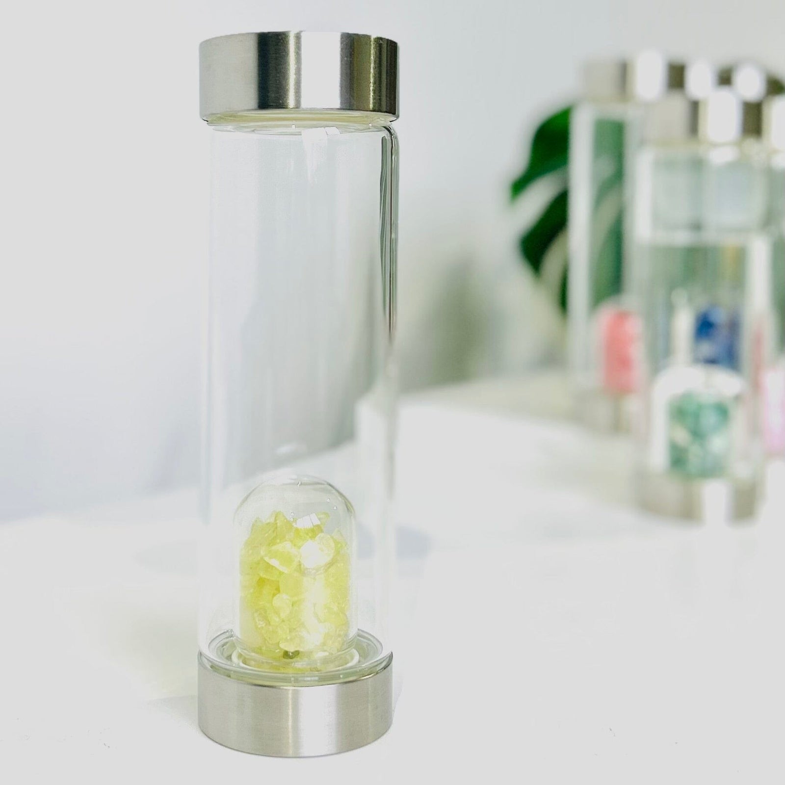 Gemstone Water Bottle, Citrine Earth's Elements 