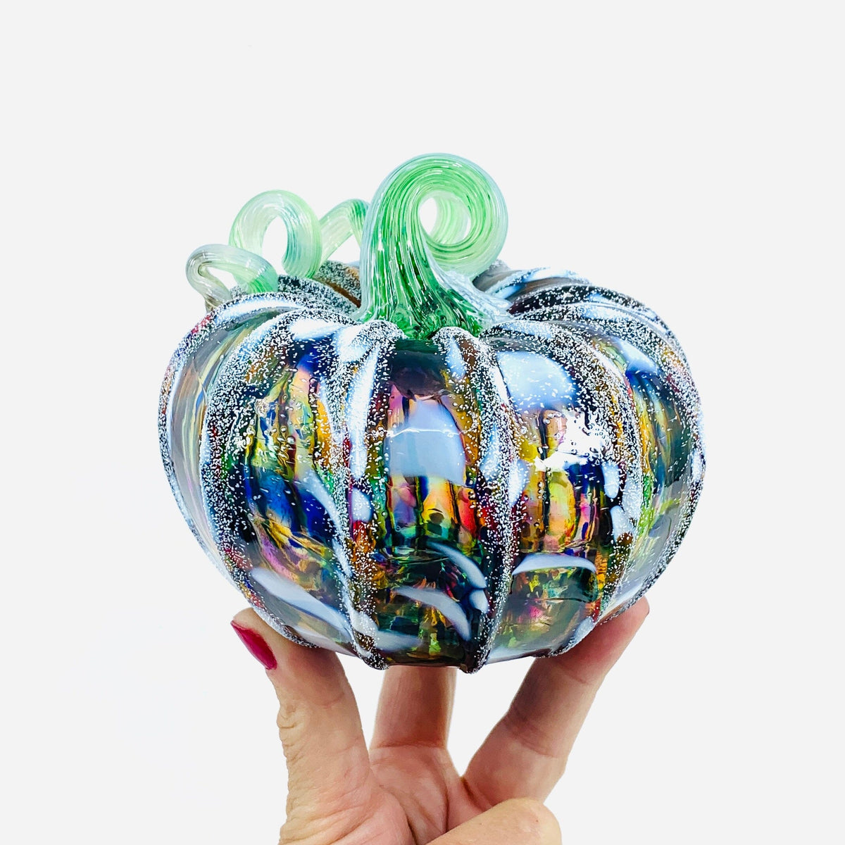 Daily Pumpkin 1828 Snowfall Squat Gabby Luke Adams Glass Blowing Studio 