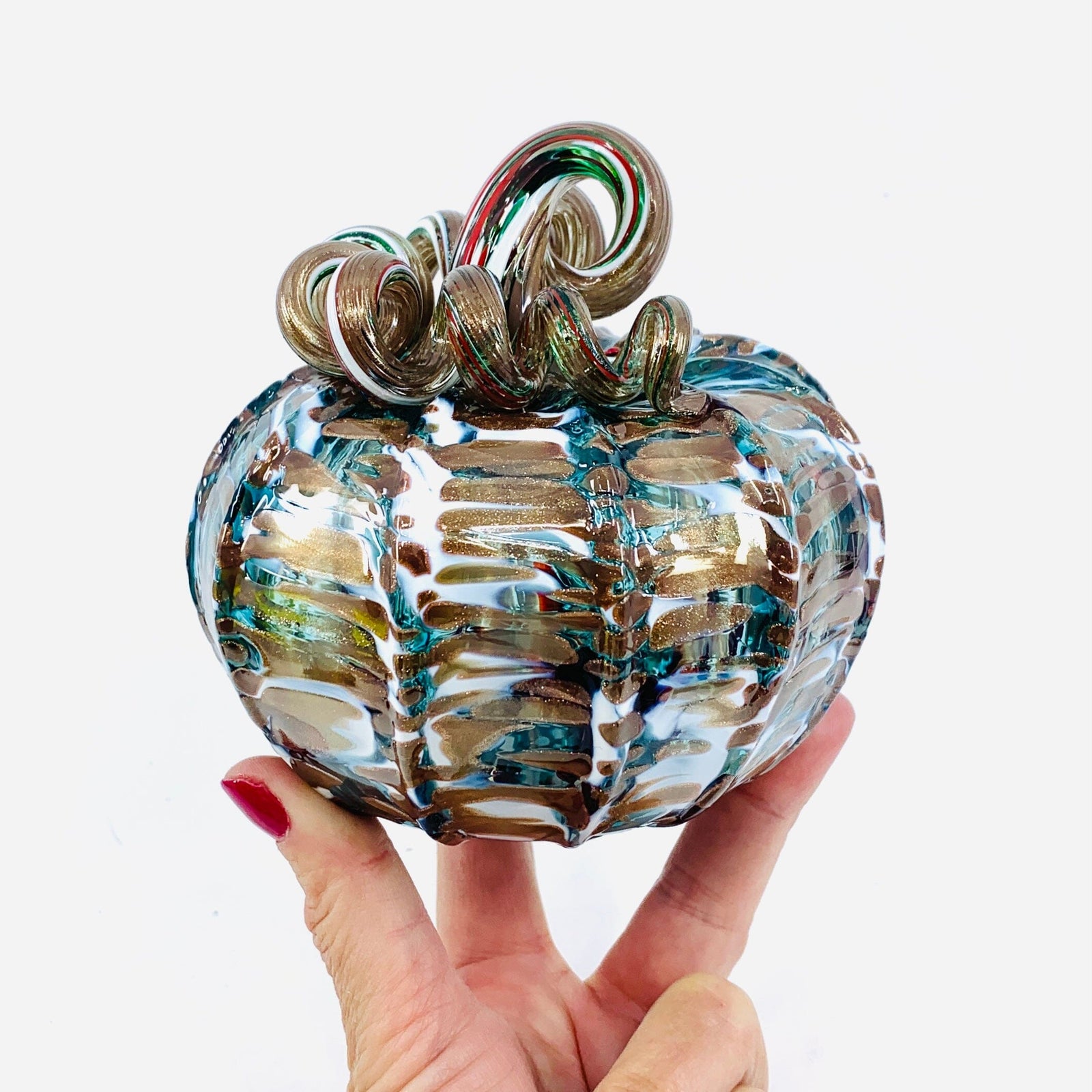 Daily Pumpkin 1897 Holiday Squat Gabby Luke Adams Glass Blowing Studio 