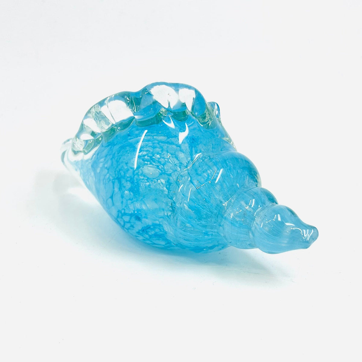 Glass Seashell, Blue Decor Chesapeake Bay 