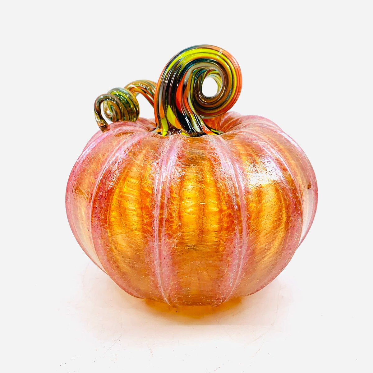 Daily Pumpkin 571 Fall Shimmer Squat Daily Pumpkin Luke Adams Glass Blowing Studio 