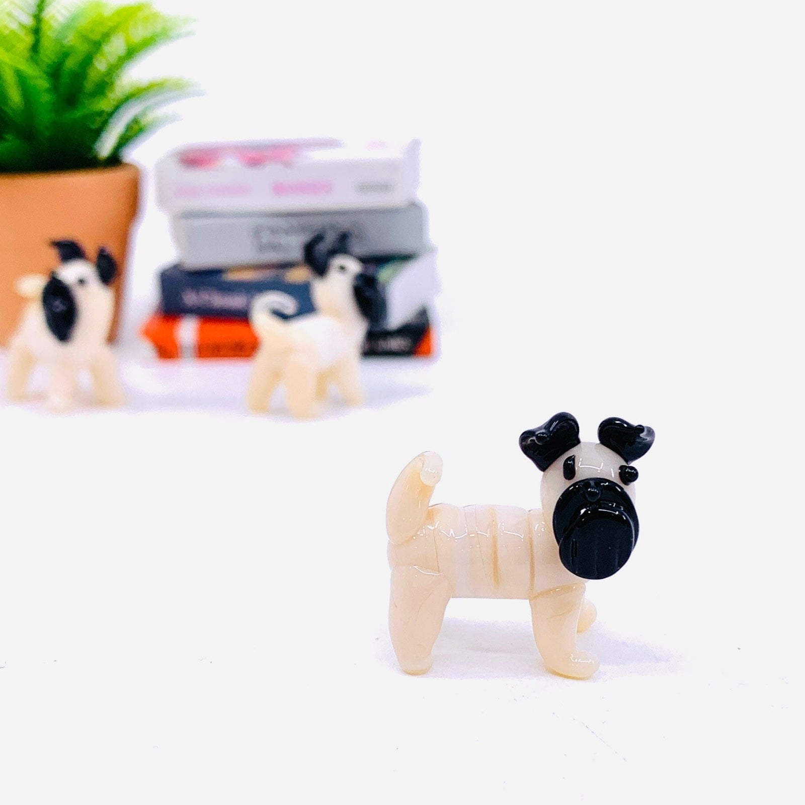 Tiny Glass Pug 308 Miniature GANZ 