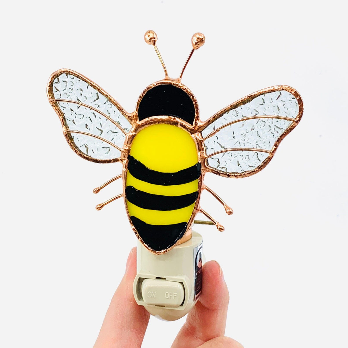 Stained Glass Bee Nightlight Decor Gift Essentials 