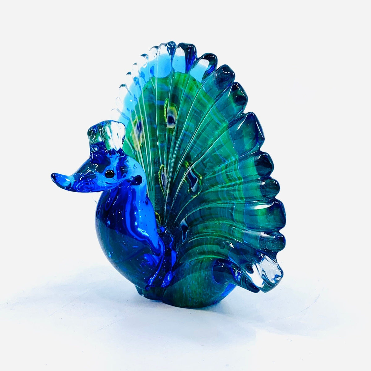 Peacock Fan-Tail Paperweight