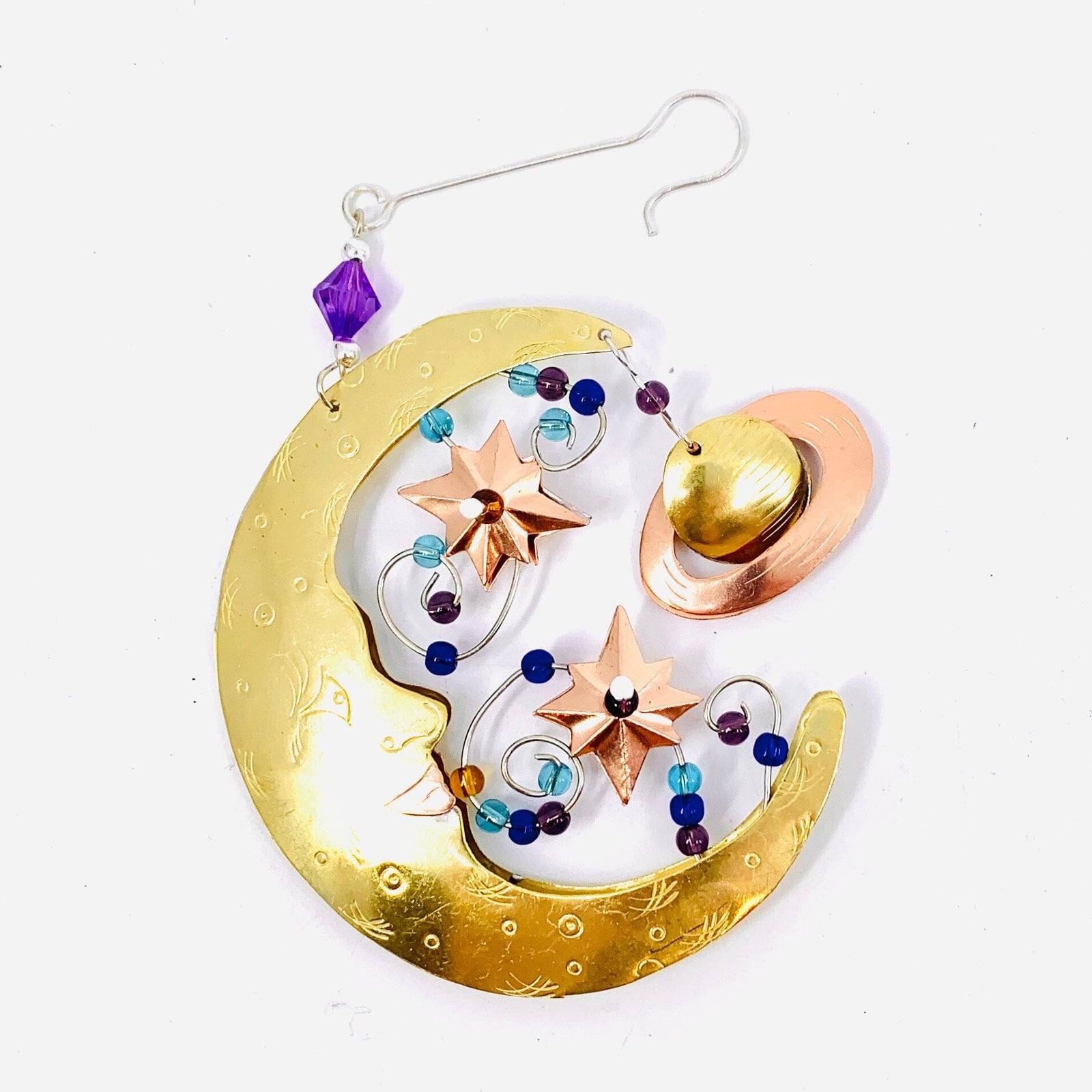 Mixed Metal Ornament The Night Sky Miniature Pilgrim Imports 